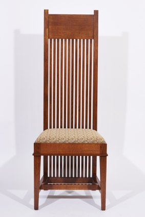 The Frank Lloyd Wright spindle chair.