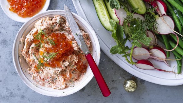 Danielle Alvarez's smoked salmon rillettes.