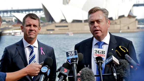 Premier Mike Baird and Energy Minister Anthony Roberts met with Manildra before last year's election. 