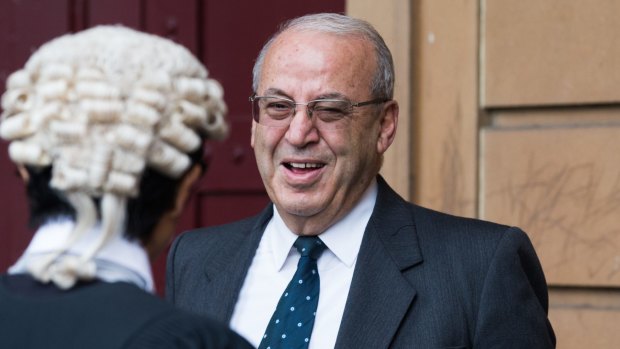 Eddie Obeid at the Darlinghust Supreme Court on Monday.