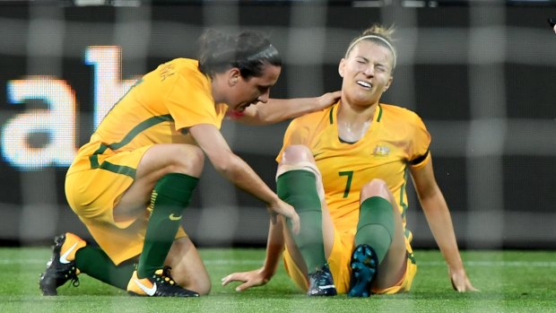 Steph Catley is unlikely to play on Sunday.