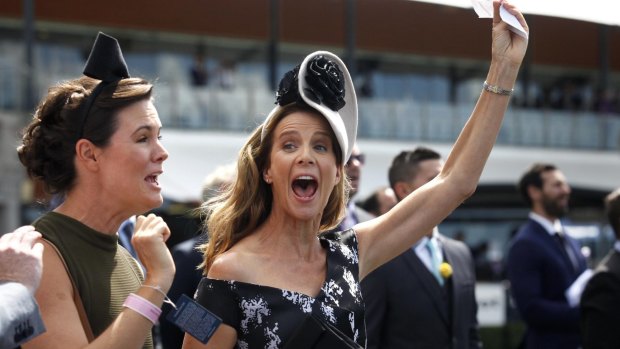 At the races ... Rachel Griffiths plans to direct a film about jockey Michelle Payne. 