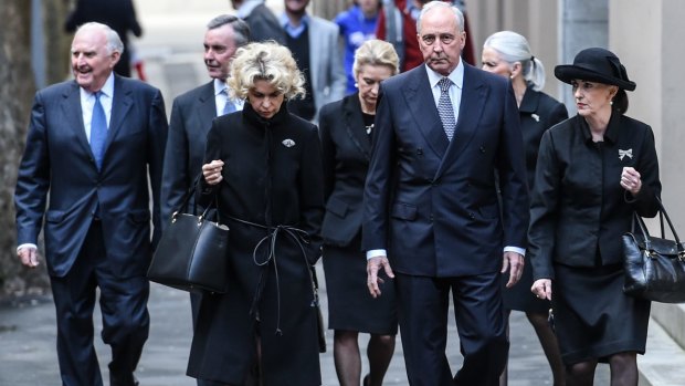 Paul Keating and family turn up to the The Requiem Mass in celebration of the life of Minnie Keating 