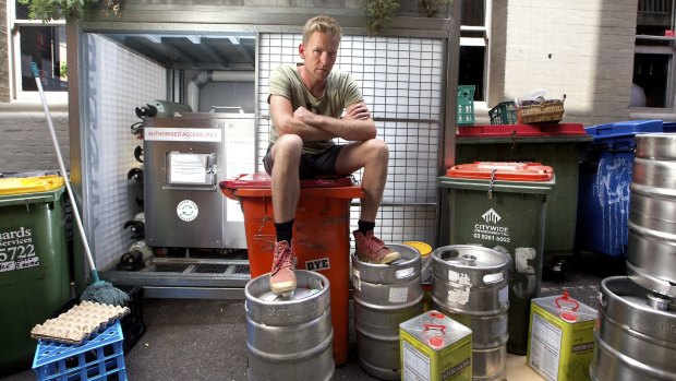 Joost Bakker,  owner of Brothl, a zero-waste restaurant, is closing next week after a long running dispute with Melbourne City Council over their composter being in the laneway outside.