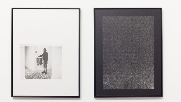 Photographic diptych by Olga Bennett, part of the group show at Caves.