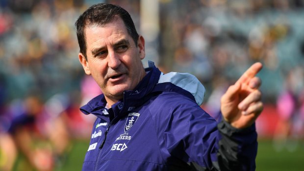 Clear signal: Ross Lyon says players need to refresh, renew before tackling challenge ahead.