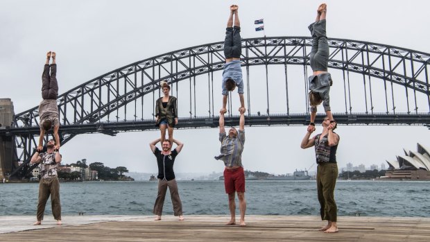 The performers behind Backbone have been described as "super-elite physical acrobatics" by director Darcy Grant.