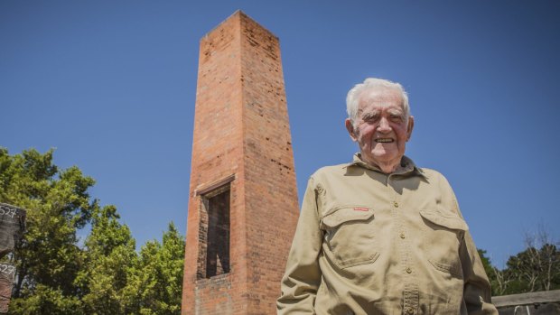 Vern McMullen remembers the heat generated  at the former Commonwealth brickworks at Yarralumla.
