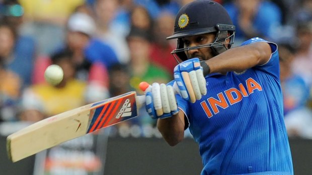 Let off: The umpires ruled in favour of Rohit Sharma of India