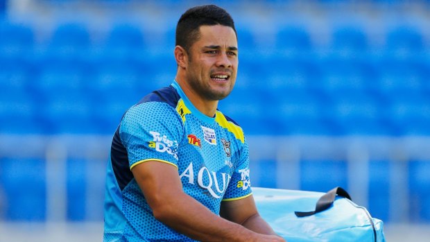 On the outer: Jarryd Hayne hasn't covered himself in glory at the Titans so far.