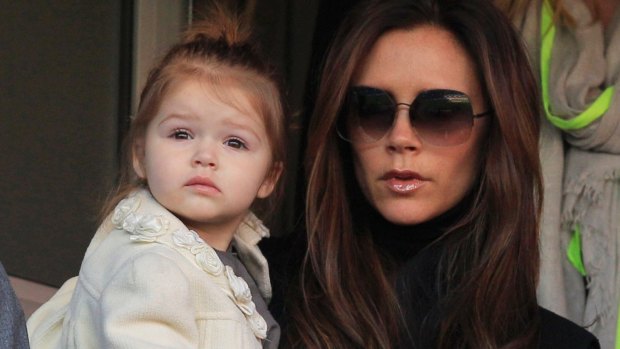 In focus: Victoria Beckham with her daughter, Harper.