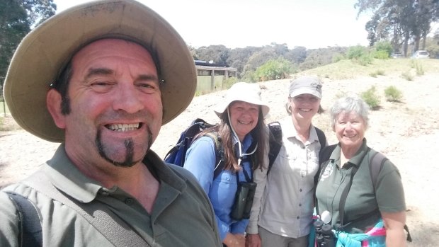 Stuart Harris, Julie Morgan, Helen Ransom and Diane Deans while on the BioBlitz expedition.  