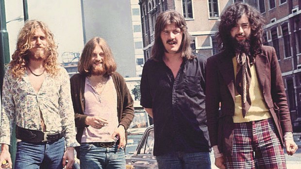 Led Zeppelin at the height of their popularity.