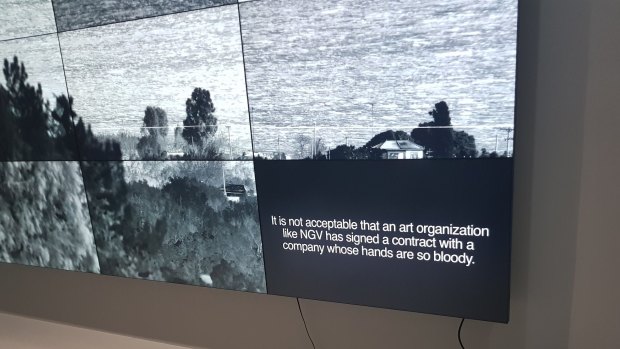 Richard Mosse's Incoming was updated to include commentary from former Manus Island detainee Behrouz Boochani about NGV's contract with Wilson Security.