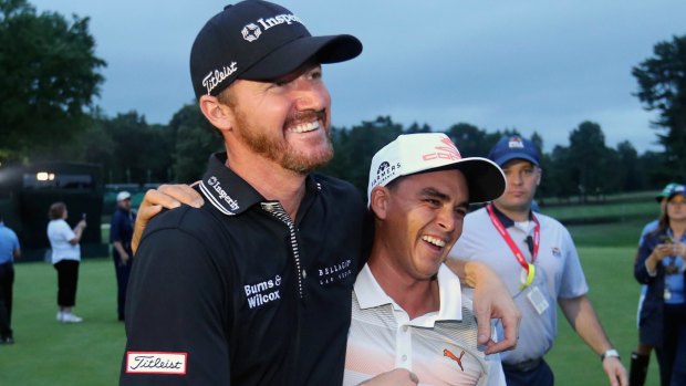 Team USA: Rickie Fowler (right) and Jimmy Walker are best of mates.