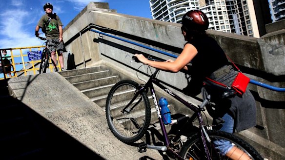 A new cycle ramp will replace the steps on the north side of the bridge.