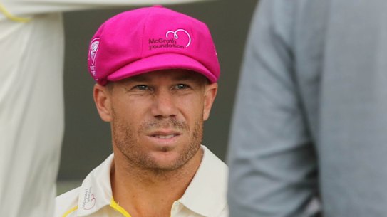King of Charm: David Warner began the latest saga of mind games.
