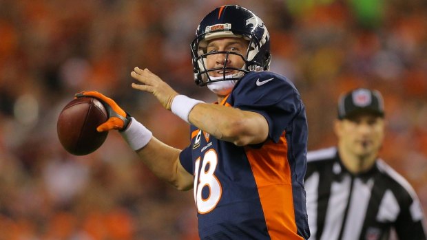 Peyton Manning, Denver Broncos quarterback, will be playing in his fourth Super Bowl on Monday morning.