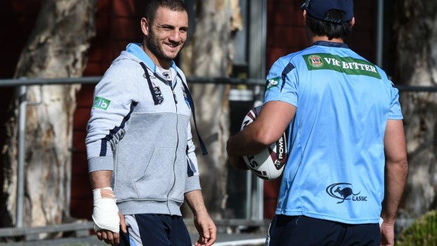 Race against time: New South Wales hooker Robbie Farah.