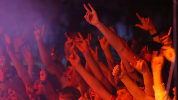 A Brisbane man has died at the Falls Music and Arts Festival in Byron Bay.