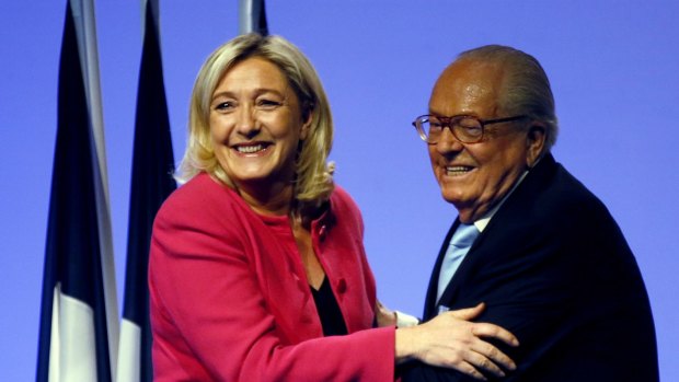 The Le Pens last year: Marine Le Pen on Wednesday accused her father, the founder of the far-right National Front party, of sabotaging her attempts to move into the political mainstream.