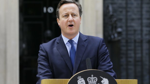 British Prime Minister David Cameron makes a statement about the possible death of "Jihadi John".