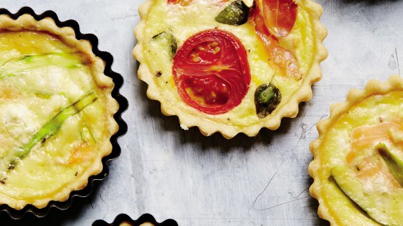 Anything goes: When it comes to making tartlettes use the crust as a blank canvas for what you have on hand.