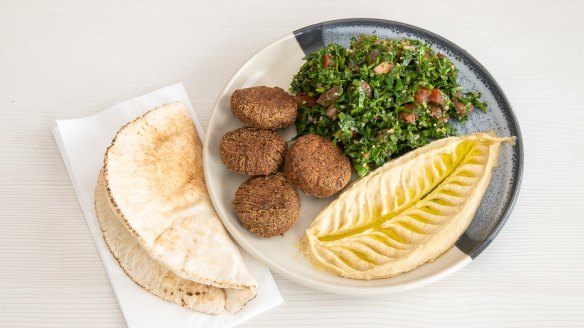 Falafel, hummus and tabbouleh from Oasis Bakery.