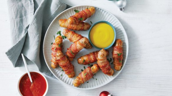 Woolworths pigs in blankets for Christmas taste test for Good Food December 2022.