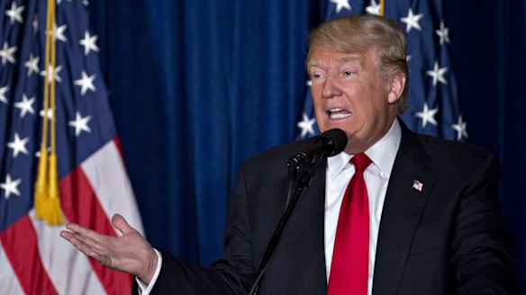 Donald Trump assures the audience he would put the interests of the American people above all else.