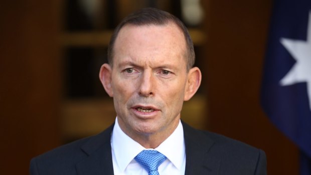 Prime Minister Tony Abbott announced the go-ahead for air strikes on Syria at Parliament House on Wednesday.