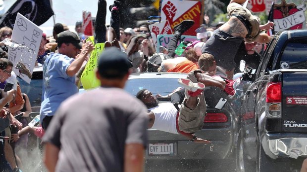 One person was killed after a 20-year-old drove his car into people protesting a white nationalist rally in Charlottesville over the weekend. 