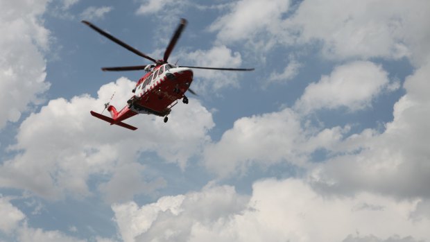 A pilot is missing after his helicopter crashed into the sea in the state's north.