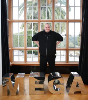 Kim Dotcom, founder of ultra-encrypted file storage site, Mega, and online streaming music service designed to bypass the record companies.