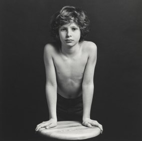 Sebastian, 1980, by Robert Mapplethorpe in Tough and Tender at the National Portrait Gallery.