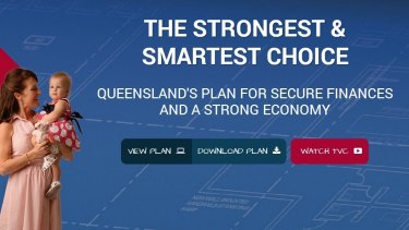 An image from the Newman government's Strong Choices campaign.