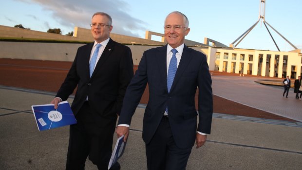 Treasurer Scott Morrison (left) and Prime Minister Malcolm Turnbull have produced an inadequate budget to tackle economic realities, says Alex Malley.