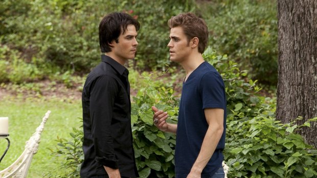 Paul Wesley and Ian Somerhalder play brothers who both love the same woman in the popular Vampire Diaries.