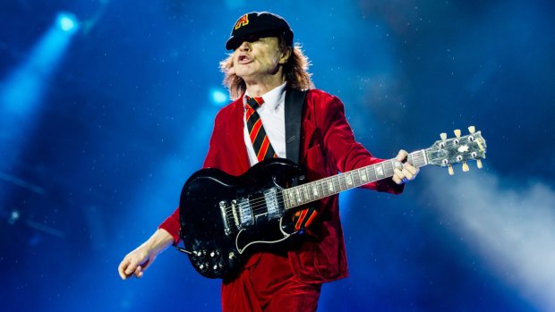 Hell no he won't go. Angus Young - the only remaining original member of AC/DC - shouldn't quit because we want him to. 