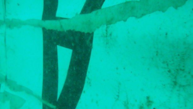 The first underwater images of the wreckage have been released.