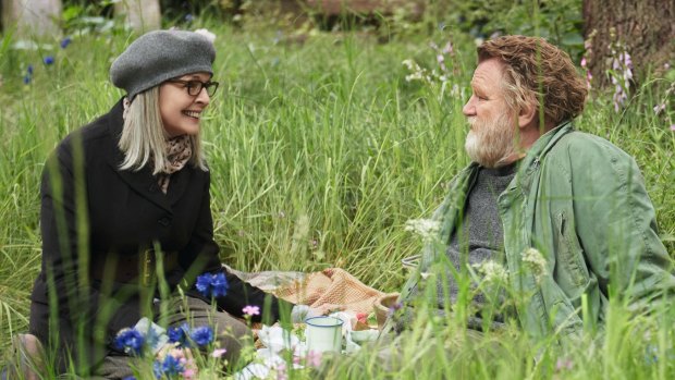 Emily Walters (Diane Keaton) and Donald Horner (Brendan Gleeson) get to know each other in a scene from Hampstead. Both actors are as smart as a whip.