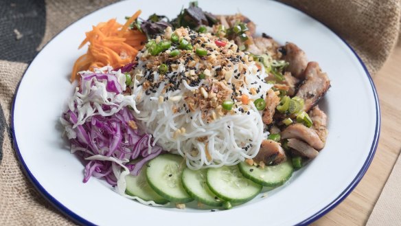 The chicken vermicelli bowl is a highlight.