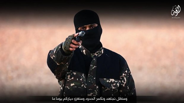 The militant being called the new 'Jihadi John' in a video from Islamic State. An IS militant has reportedly executed his mother after she tried to convince him to leave the Islamist group in Raqqa, Syria.