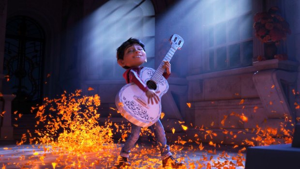 Miguel, voiced by Anthony Gonzalez, in Pixar's Coco.