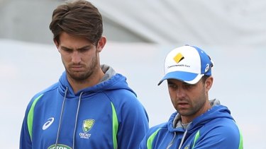 In and out: Mitch Marsh has been dropped for Callum Ferguson for the second Test in Hobart.