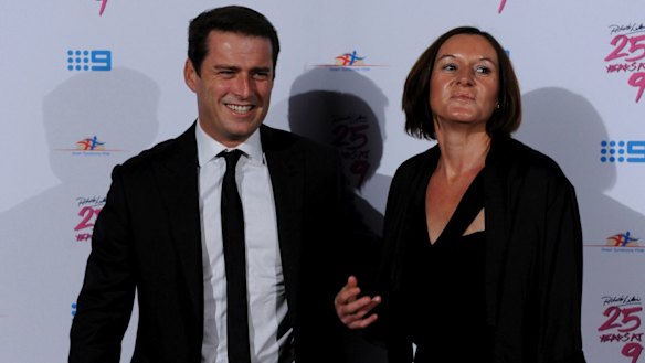 Karl Stefanovic and wife Cassandra photographed together in 2012. He has long credited her as the foundation on which he built his successful career.