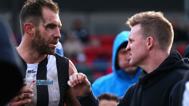 Make a fist oif it: Cloke has a future with the Pies this year and beyond if he can find form, says Buckley.