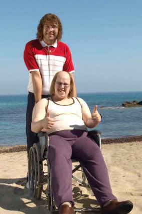 David Walliams and Matt Lucas as Lou and Andy in <i>Little Britain Abroad</i>.