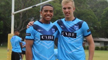 Familiar family names: Albert Hopoate and Ben Trbojevic have both showed plenty of promise for the NSWRL Pathways and Manly Sea Eagles.