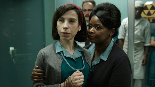 Sally Hawkins, left, and Octavia Spencer in the multi-Oscar nominee The Shape of Water.